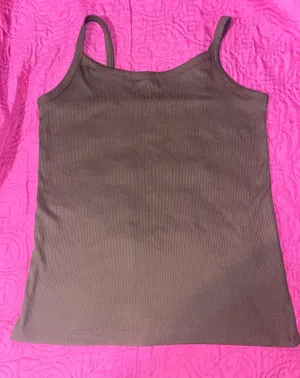 No Boundaries Women’s Brown Ribbed Cami (XL) thumbnail 1