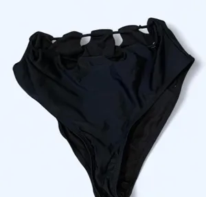 Motel black bikini bottom with cut outs Size S thumbnail 1
