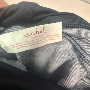 Isabel Maternity Ingrid & Isabel 80s Slim Jeans Crossover Panel Dark Wash 4‎ 28 thumbnail 5
