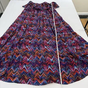 Torrid Colorful Chevron Smocked Strapless‎ Off Shoulder Maxi Dress Size 1X thumbnail 10