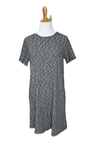 Abercrombie & Fitch Sweater Dress Gray Grey Scoop Neck Ribbed Size Medium thumbnail 1