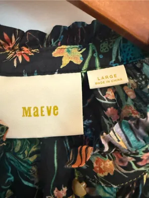Maeve Prema Floral Tank Size Large Tropical Flowers Fun Print thumbnail 6