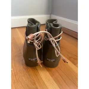 Sperry Top-Sider Saltwater Olive Green Rubber Rain Boots Womens 8 STS99566 thumbnail 3