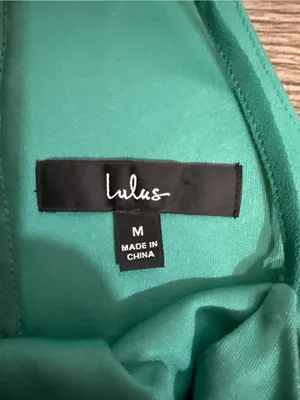 Lulu's Teal Halter Mini Wrap Dress thumbnail 5