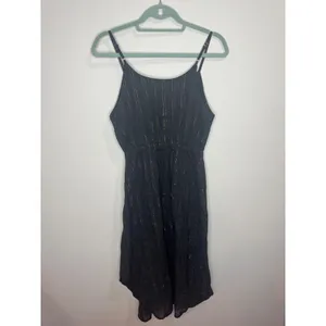 La Blanca‎ Cutout Maxi Dress Black Gold Coverup Sz S thumbnail 4