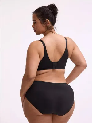NWT Torrid 44F Wire-Free Lightly Lined 360 Back Smoothing Bra Black thumbnail 4