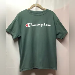 Champion short sleeve T-shirt Dark army green Unisex Medium thumbnail 7