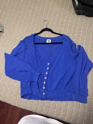 Free People Golden Road Sweater Cardigan thumbnail 2