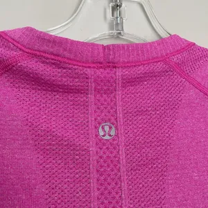 Lululemon Size 6 Pink Short Sleeve Swiftly Shirt Workout Athletic thumbnail 4