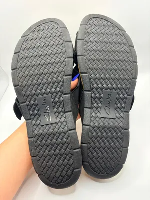 Clarks Collection Black Suede Wedge Slide Sandals Boho Casual Comfort Size 6.5 thumbnail 8