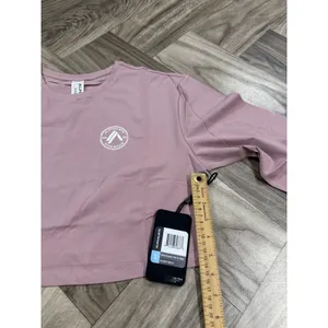 Alphalete Women’s Dynasty Long Sleeve Crop Tee Size Small -Mauve thumbnail 7