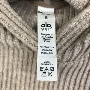 ALO YOGA Muse Ribbed Knit Cropp Hoodie Sz S Athletic Everyday Outdoor City Chic thumbnail 8