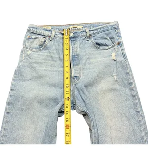 Levis Premium Ribcage Straight Ankle Jeans Womens 32x27 High Rise Light Wash thumbnail 4