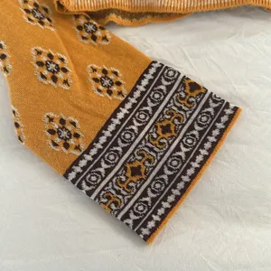 Mustard Patterned Women's Top thumbnail 4