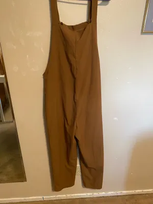 Brown Overalls Shein thumbnail 2