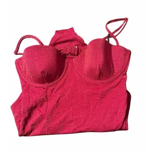 $175 NWT ONIA Pink Shimmer Anemone Underwire Belle One Piece Swimsuit Balconette thumbnail 6