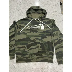 Livnfresh Smitten‎ With The Mitten Michigan Camo Hoodie Sweatshirt Green Small thumbnail 2