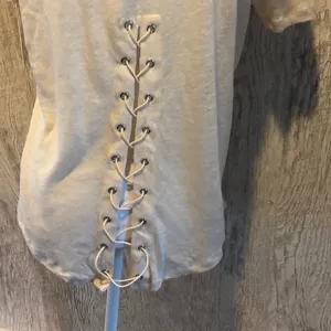 Generation Love Cream Linen Top with Lace-Up Detail on Shoulders and Back Medium thumbnail 5