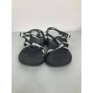 Chacos Z1 Classic Sandals Womens 10 Black White Geometric Straps JCH108012 thumbnail 2