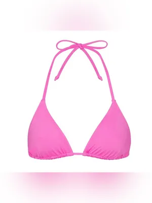 Skims NWT 2pc Bikini Swimsuit Hot Pink Triangle String Bikini top & Bottom M thumbnail 5