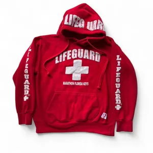 Classic Red Lifeguard Sweatshirt Florida USA Unisex size Medium thumbnail 1