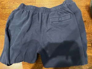 Nike Jordan Dark Blue Sweatpants with White Swoosh Accent thumbnail 4