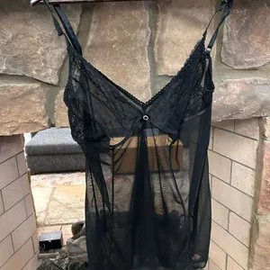 Sexy wear Elegant Black Lace Chemise very sexy 2X thumbnail 1