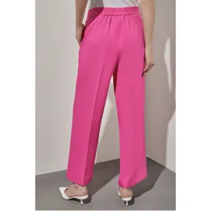 Ming Wang Carmine Rose Pink Wide Leg Pants High Rise Slacks Medium Barbiecore thumbnail 4