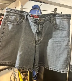 vintage High Waisted Denim Shorts Light Wash Jean jort Plus Size 18 Faded Glory thumbnail 1