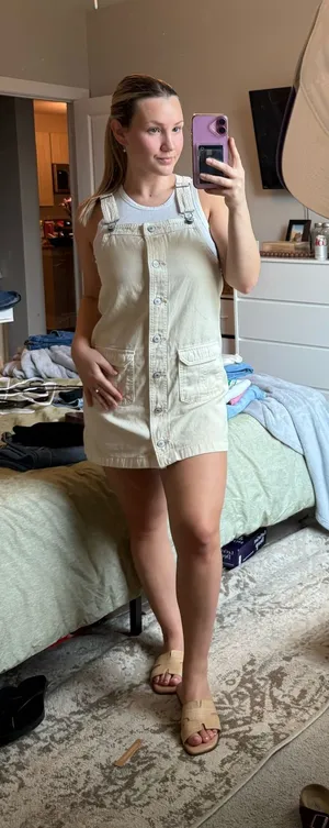 American Eagle Overall Dress Mini thumbnail 1