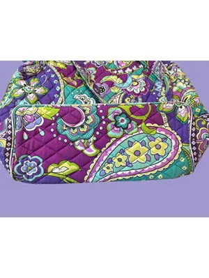 Vera Bradley Quilted Floral Paisley Tote Bag thumbnail 4
