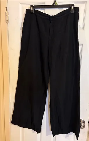 H&M Black Wide-Leg Men's Dress Pants thumbnail 1