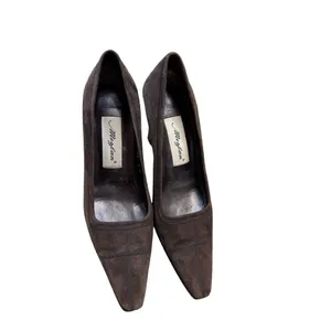 Mezlan vintage women’s brown leather suede 3 inches heels/shoes size 8 M SKU 35 thumbnail 5