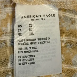 American Eagle beige floral peasant top thumbnail 5