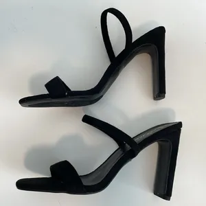 Lulus black strappy suede sandals thumbnail 5