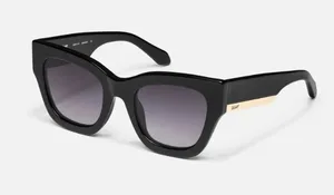 NWT Quay BY THE WAY SUNGLASSES - BLACK thumbnail 1