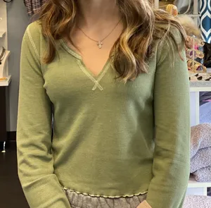 American Eagle Outfitters Waffle Knit Long Sleeve thumbnail 1