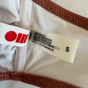 Women's Solid & Striped Brown Bikini Set Size S/XS thumbnail 8