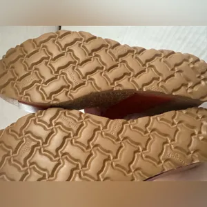 NEW Yokono Spain Brown Leather Cork Wedge Sandals Shoes w/Buckle - Size 7.5 thumbnail 5