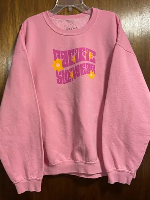 PacSun LA Pacific Sunwear Pink Graphic Crewneck Sweatshirt thumbnail 1