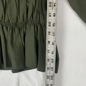 Springfield size eu 40 medium Olive Green Blouse Renaissance cosplay sand dollar thumbnail 5
