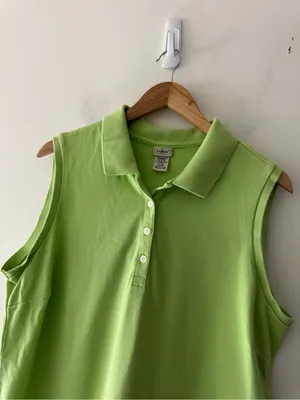 L.L. Bean Green Sleeveless Polo‎ Dress thumbnail 2
