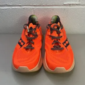 guide 15 Saucony athletic shoes neon orange/navy sz 10 Power Run S10684–45 shoe thumbnail 3