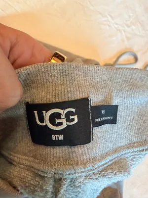 UGG Otti Jogger Sweatpants Gray Cozy Fleece Drawstring Lounge Pants Women’s M thumbnail 2