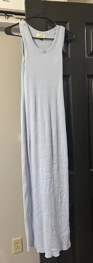 Universal Threads Light Blue Sleeveless Maxi Tank Dress thumbnail 1