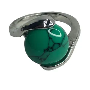 Turquoise Circle Ring thumbnail 3