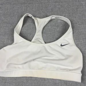 Nike Sports Bra‎ Womens S White Racerback Dri-FIT Mesh Wireless Breathable thumbnail 8