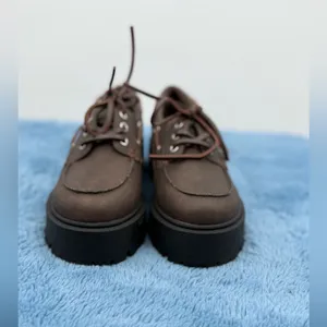 No Boundaries Women's Platform Boat Shoes‎ Brown NWOB Size 6 Y2K 90's thumbnail 3
