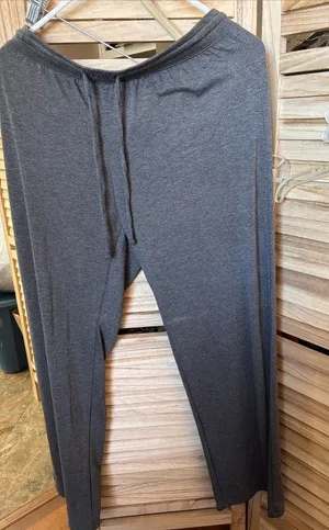 Gilligan & O'Malley Ladies Charcoal Gray Drawstring Lounge Slacks Medium thumbnail 1