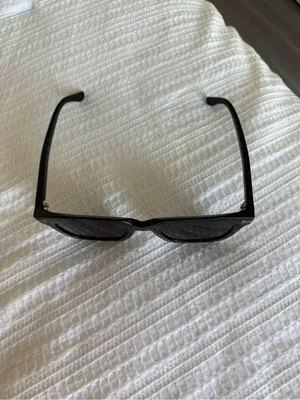 Tom Ford Black Oversized Square Sunglasses with Silver T Accents thumbnail 3